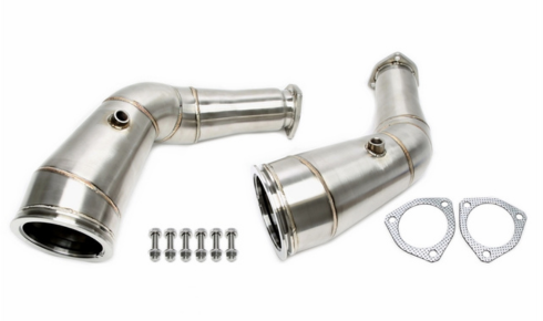 audi rs6 c8 downpipes catless and catted